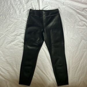 NWOT CAbi Black Faux Leather Skinny Leggings/Pants